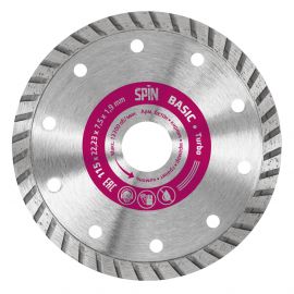 Диск алмазный "Spin  Тurbo Basic" сплошная кромка, сухой рез 115х22,23х7,5x1,9 мм